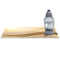 SZKLANA PODSTAWKA POD ZNICZE z dedykacją 60x20cm Fala 195c