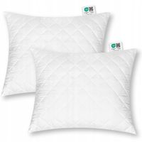 2 x PODUSZKA 70x80 ANTYALERGICZNA PIKOWANA GRUBA KOMPLET ZAMEK PREMIUM
