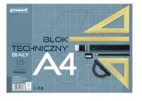 Blok Techniczny A4 10 Kartek Biały 250G/M2 Bt-2 Penword