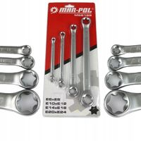 KLUCZE TORX OCZKOWE E6-E24 4SZT ZESTAW KLUCZY