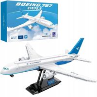 KLOCKI KONSTRUKCYJNE PANTASY SAMOLOT BOEING 787 DREAMLINER 55 CM 744 ELEM.