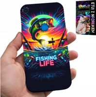 ETUI DO HUAWEI Y6S - WZORY WĘDKARSKIE RYBY POŁÓW WĘDKA PLECKI
