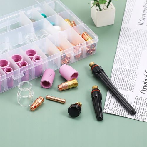 ZESTAW PALNIKA SPAWALNICZEGO KOŃCÓWKA DYSZA SZKŁO WP-17/18/26 KUBEK KIT na Arena.pl