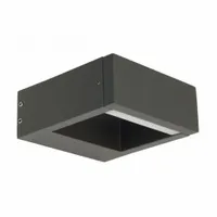 Kwadratowy nowoczesny kinkiet zewnętrzny LED