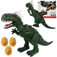 Dinozaur Zielony na Baterie Porusza się z Projektorem Dźwiękiem