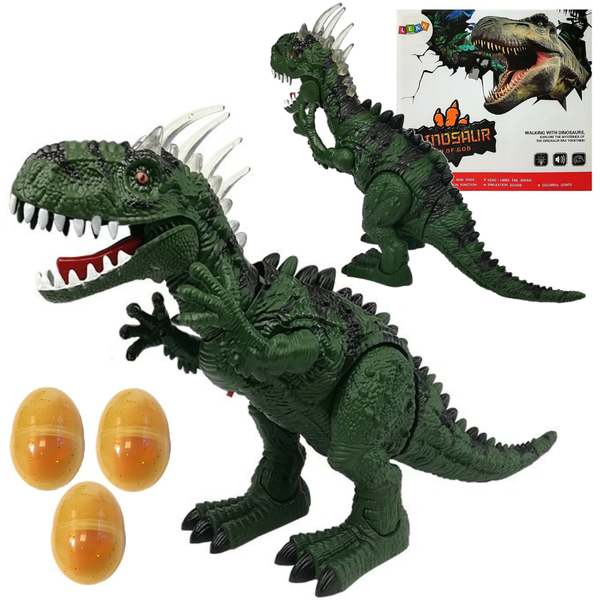 Dinozaur Zielony na Baterie Porusza się z Projektorem Dźwiękiem zdjęcie 1