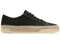 Clarks Trampki czarne skóra nubukowa Hidi Holly 37