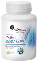 ALINESS Maślan Sodu 720 mg KWAS MASŁOWY TRAWIENIE 100 kapsułek