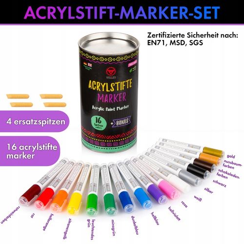 Pisaki Flamastry Mazaki AKRYLOWE Markery Art 0,7mm na Arena.pl