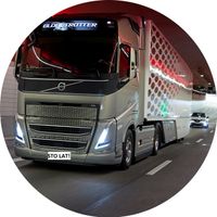 Opłatek na tort Tir Volvo Truck Samochód Auto Ciężarowe Ciągnik Siodłowy