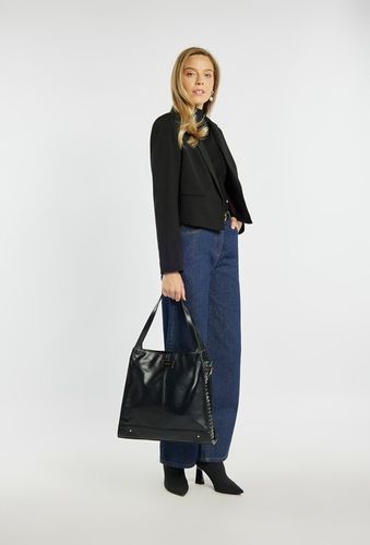 TOREBKA DAMSKA MONNARI Czarna Na Ramię SHOPPER Ćwieki Dżety DŁUGI PASEK na Arena.pl