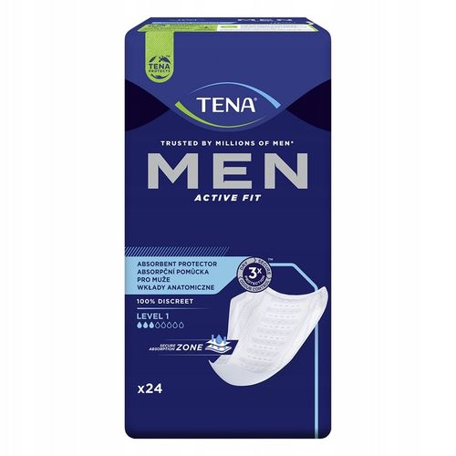Tena Men Light Level 1 wkładki anatomiczne 24 szt. na Arena.pl