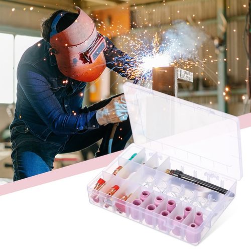 ZESTAW PALNIKA SPAWALNICZEGO KOŃCÓWKA DYSZA SZKŁO WP-17/18/26 KUBEK KIT na Arena.pl