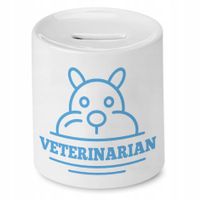 Skarbonka Dla Weterynarza Veterinarian Prezent Z Nadrukiem Ze Zdjęciem