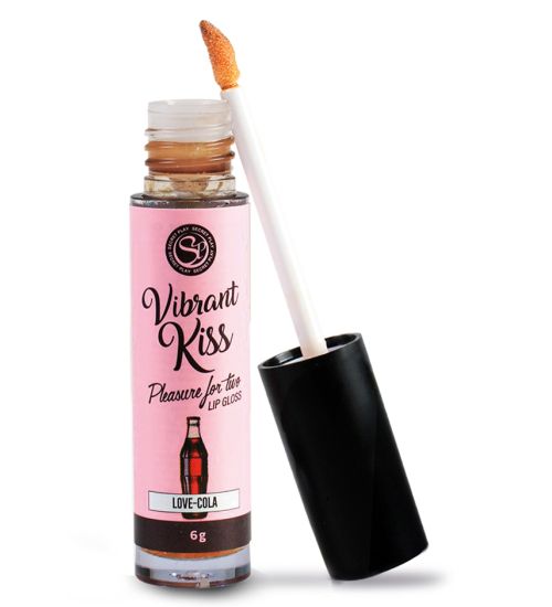 Lip Gloss Vibrant - wibrujący błyszczyk cola zdjęcie 2