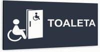 Tabliczka informacyjna ATRACYTOWA z dibondu TOALETA DLA NIEPEŁNOSPRAWNYCH