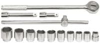 ZESTAW KLUCZE NASADOWE 3/4'' 22-50MM KOMPLET 14 SZTUK VOREL 58140