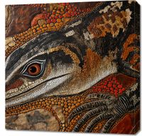 Obraz 70x70cm Oko Jaszczurki
