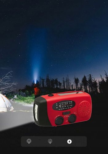 Radio Awaryjne Radio Solarne z korbę Solarne Powerbank Latarka 2000mAh na Arena.pl