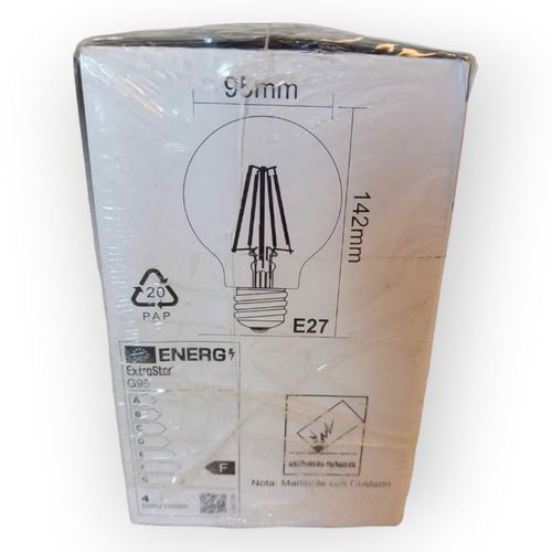 Brązowe Żarówki LED G95 Filament E27 4W 400 lumen na Arena.pl