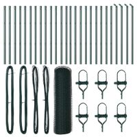 Ogrodzenie z słupkami Zielony 0,5 x 50 m Stal pokryta PCV