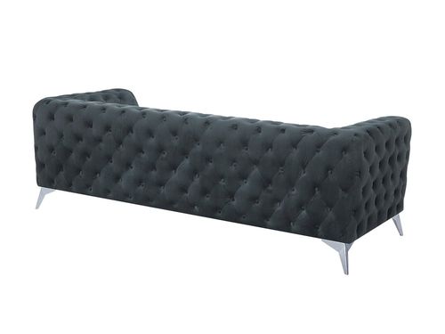 Sofa Welurowa Szara Sotra na Arena.pl