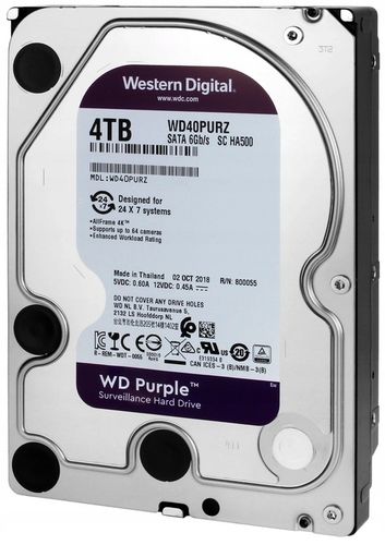 Dysk twardy Western Digital WD Purple WD43PURZ 4TB SATA 3,5" na Arena.pl