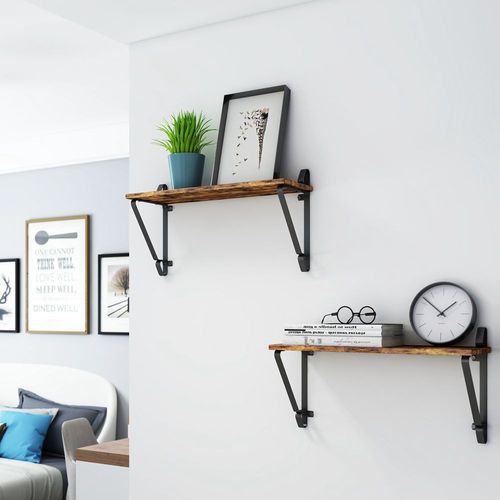 Półka ścienna 2 szt. CZARNY + BRĄZ na Arena.pl