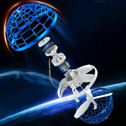 LATAJĄCY DYSK UFO MINI DRON PIŁKA KULA ŚWIECĄCA LED FLYNOVA SPINNER KULA na Arena.pl