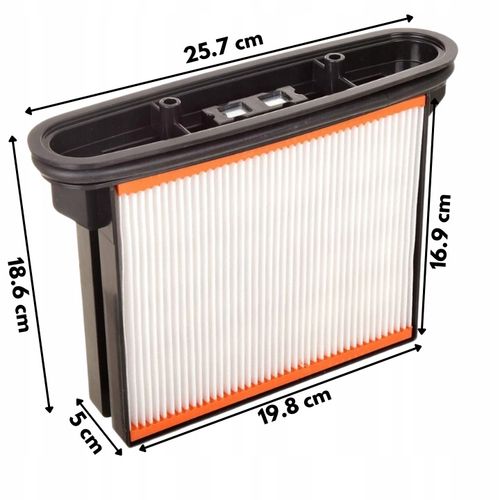 Zestaw filtr kasetowy do odkurzacza Starmix Bosch Metabo AEG zmywalny na Arena.pl