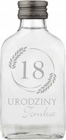 Buteleczka setka na 18-ste urodziny podziękowanie dla gości grawer 100 szt