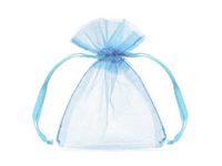 woreczki z organzy 15 x 12 cm błękit 12szt        tort-0032bekit