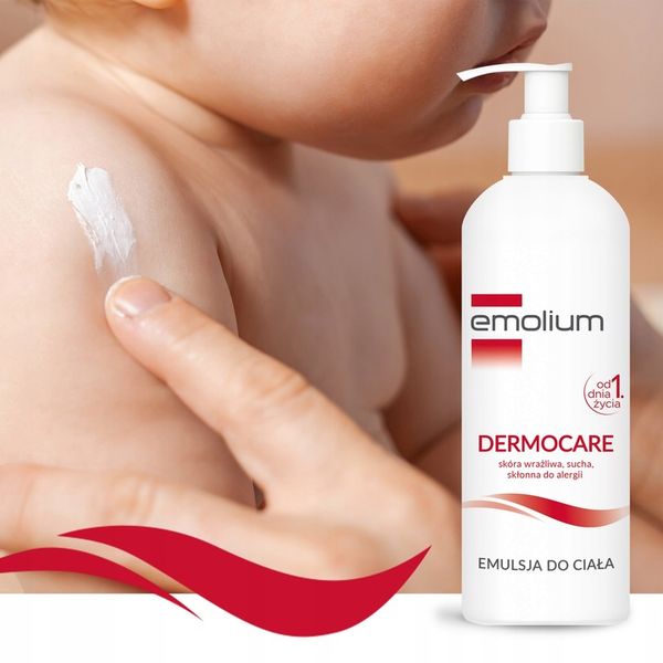 EMOLIUM DERMOCARE Emulsja Do Ciała Od 1 dnia 400ML zdjęcie 3