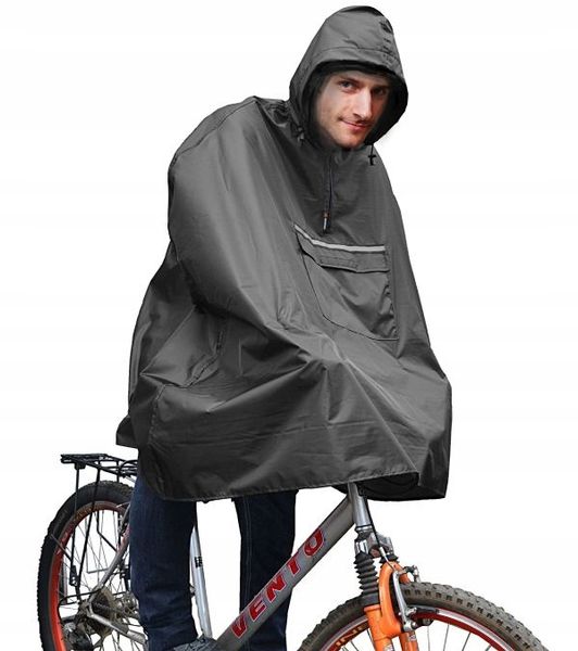 Rowerowa PRZECIWDESZCZOWA PELERYNA Hornhill B-RAIN z odblaskami zdjęcie 3