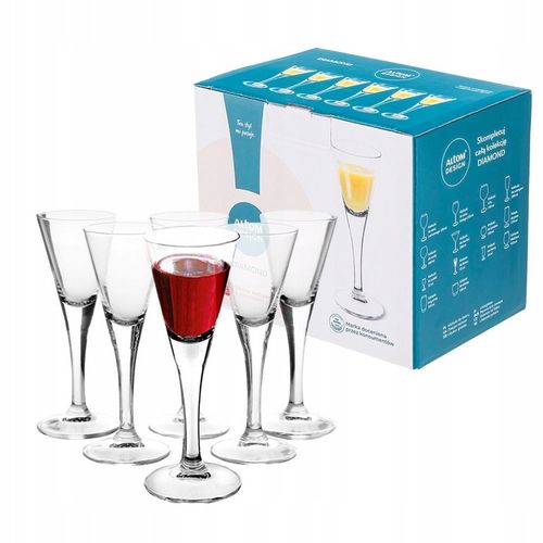 Kieliszki do likieru nalewek wódki Altom Design Diamond 55 ml 6 sztuk na Arena.pl