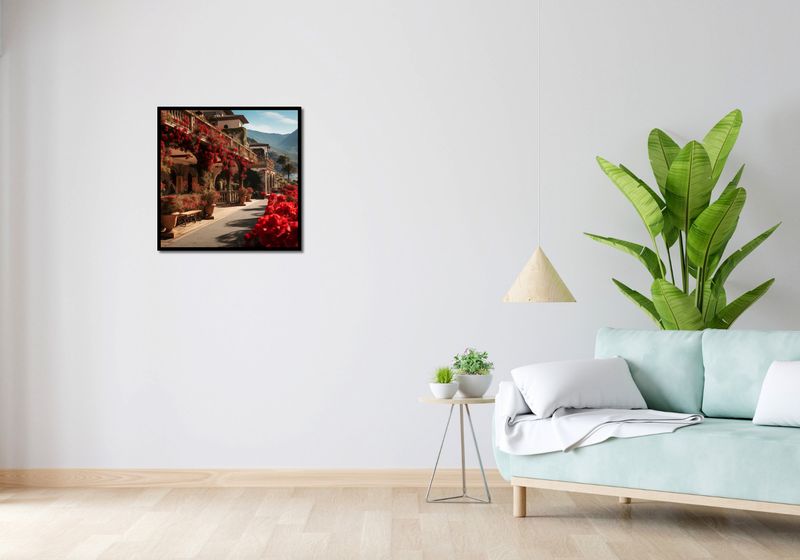 Plakat 60x60cm Czerwona Idylla zdjęcie 4