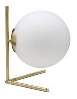 LAMPA STOŁOWA METALOWA ZŁOTA Ø 25 CM WYSOKOŚĆ 27 CM GWINT E14