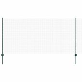 Ogrodzenie z słupkami Zielony 1.2 x 25 m Stal