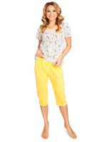 Piżama damska bawełniana roślinki S YOCLUB