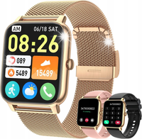 DAMSKI SMARTWATCH SPORTOWY ZEGAREK BRANSOLETA+ 2 PASKI ZEGAREK INTELIGENTNY