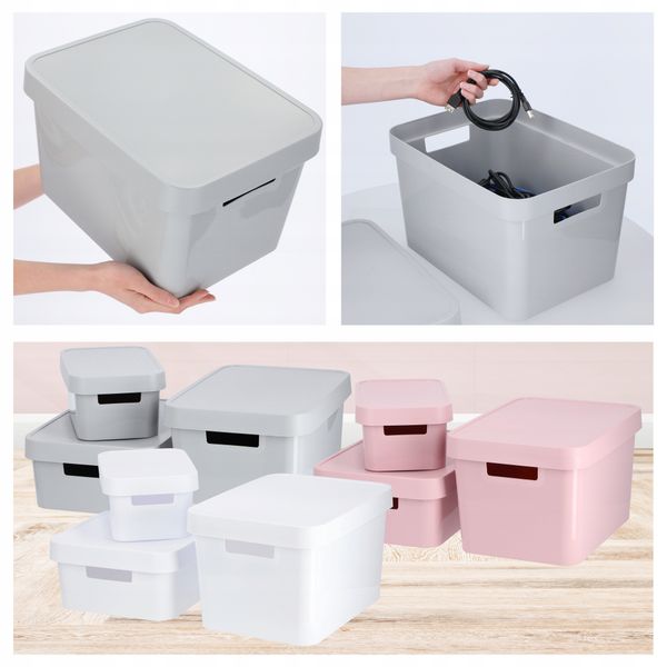 Curver Pojemnik Pudełko Z Pokrywką 17 L Szary zdjęcie 6