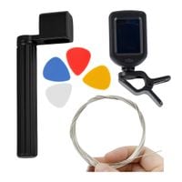 Akcesoria do gitary PIKO tuner 4 kostki struny nylonowe korbka