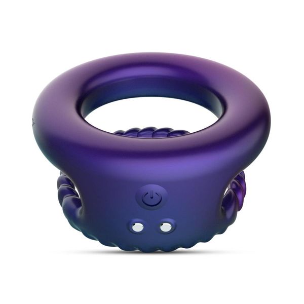 Hueman - Jupiter Vibrating Cock And Ball Ring - Purple zdjęcie 3