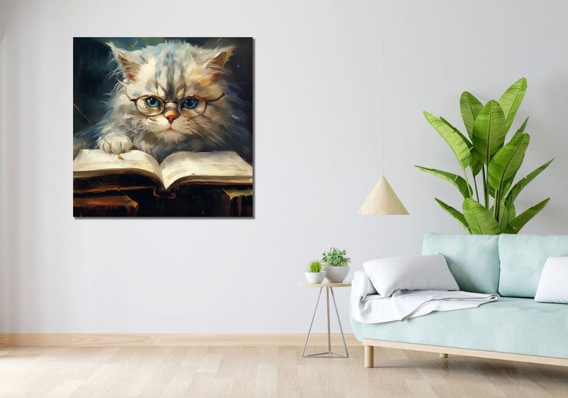 Obraz 100x100cm Ucz Się Ucz zdjęcie 2