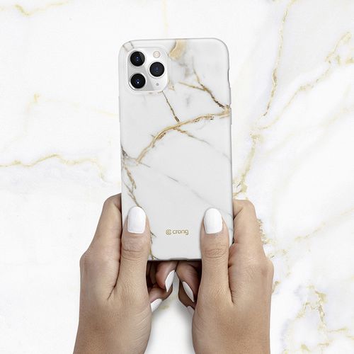 Crong Marble Case – Etui iPhone 11 Pro (biały) na Arena.pl