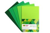 arkusze piankowe a4/ 5 ark./5 kol. mix green  8730