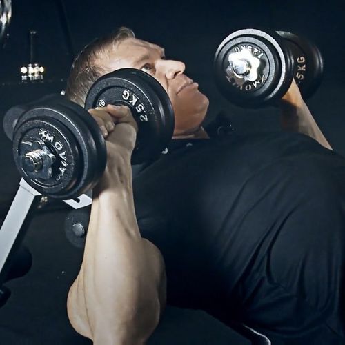 Zestaw ciężarków MOVIT 4 x 1250 g, żeliwny na Arena.pl