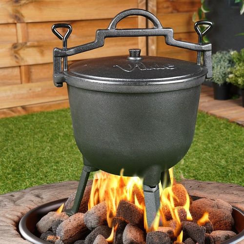 Kociołek Żeliwny Garnek Myśliwski Węgierski Pieczonki Prażone Ognisko 10L na Arena.pl