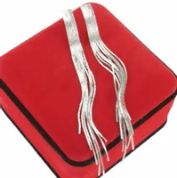 KOLCZYKI DŁUGIE SREBRNE ZMIJKI MULTI