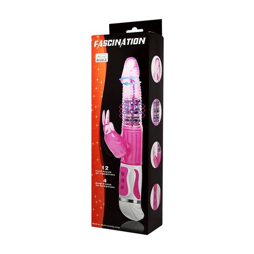 Naturalny Żelowy Wibrator Rotacyjny - Fascination Rabbit na Arena.pl